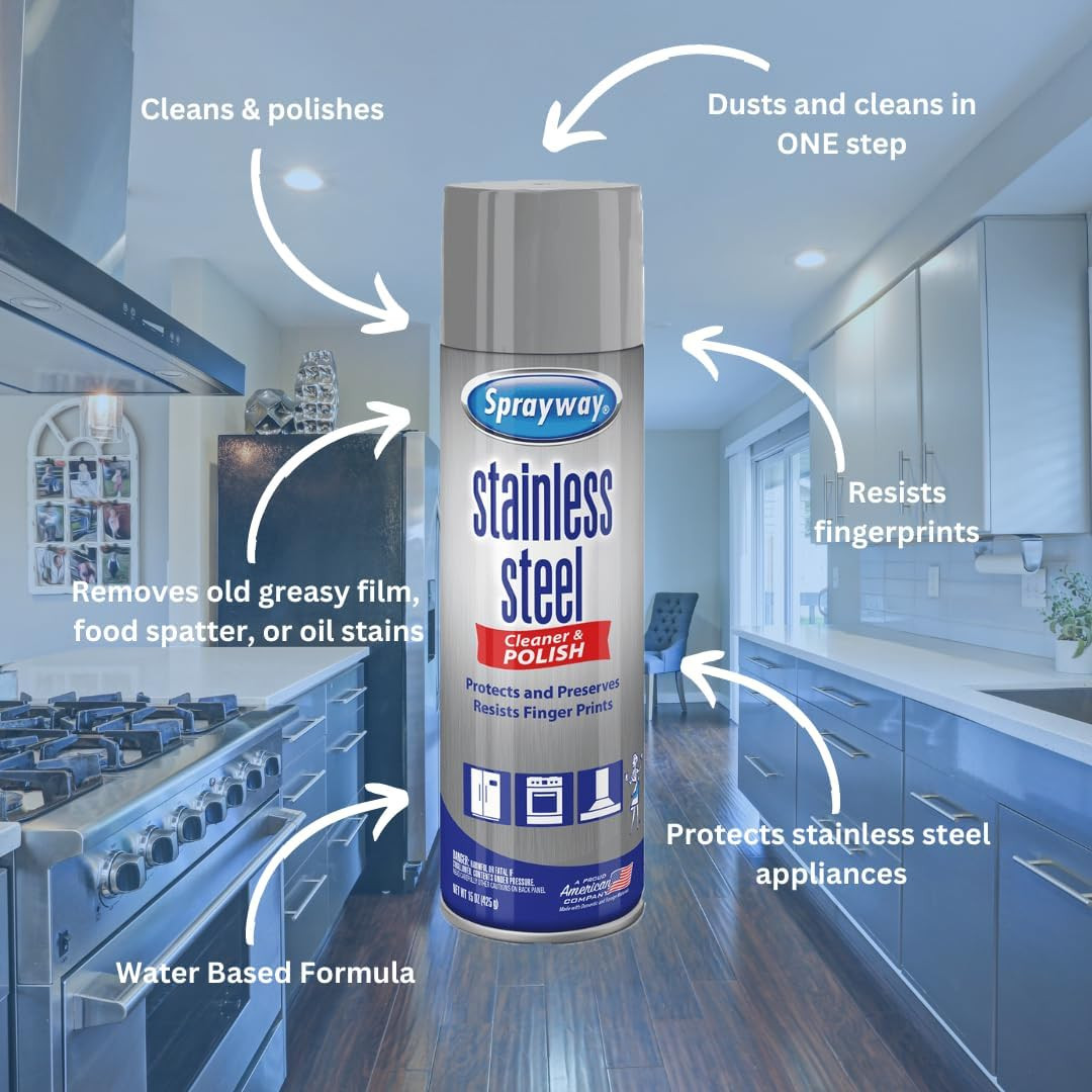 Water-Based Stainless Steel Cleaner, 15 Fl Oz (Pack of 1)