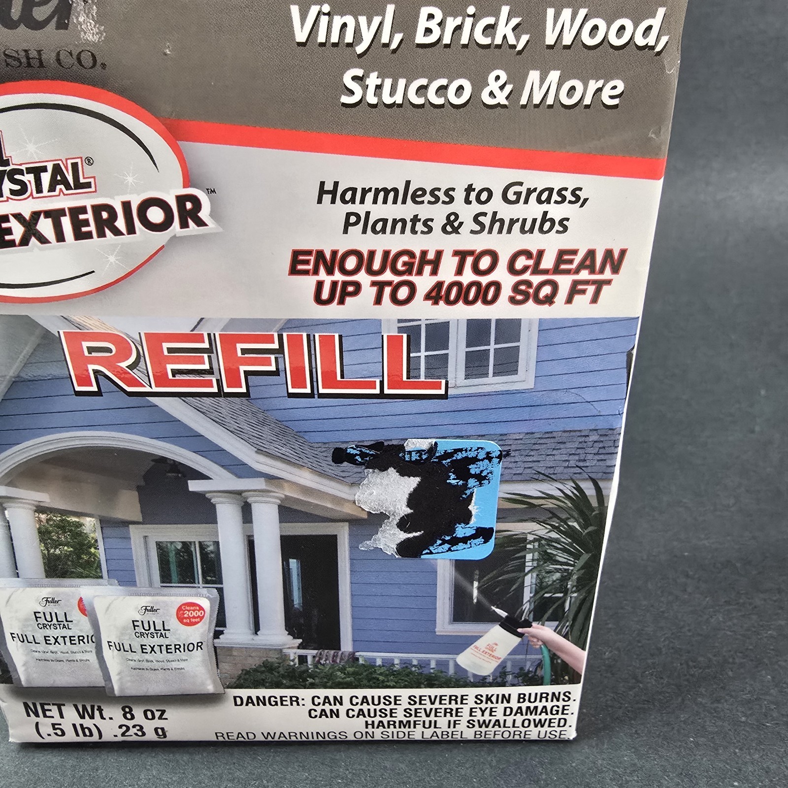 Fuller Brush Crystal Full Exterior Cleaner As Seen on TV 8oz Powder Refill Pack