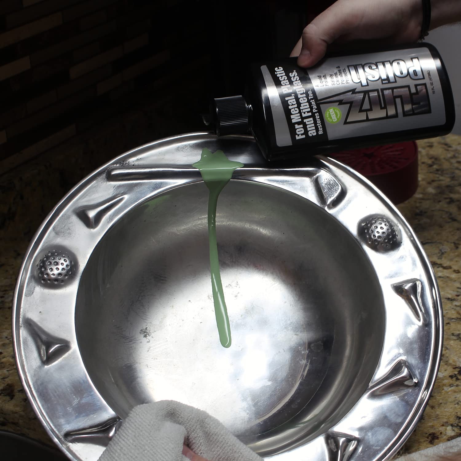 FLITZ Multi Purpose Metal Polish Liquid – 7.6oz USA-Made Tarnish Remover – For A