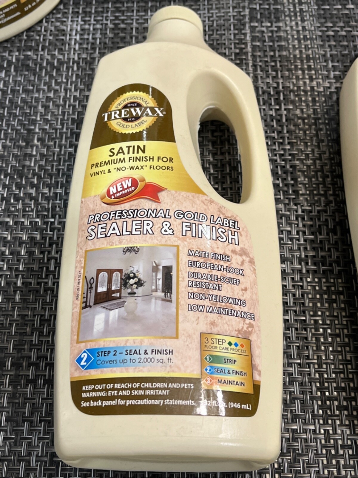 6 QTY! BULK LOT- Trewax 887130027 Satin Carnauba-Based Floor Sealer Wax -NEW