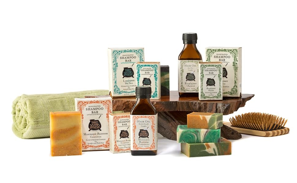 Three Sisters Apothecary Daily Solid 4.75 oz. Shpoo Bars (Mandarin