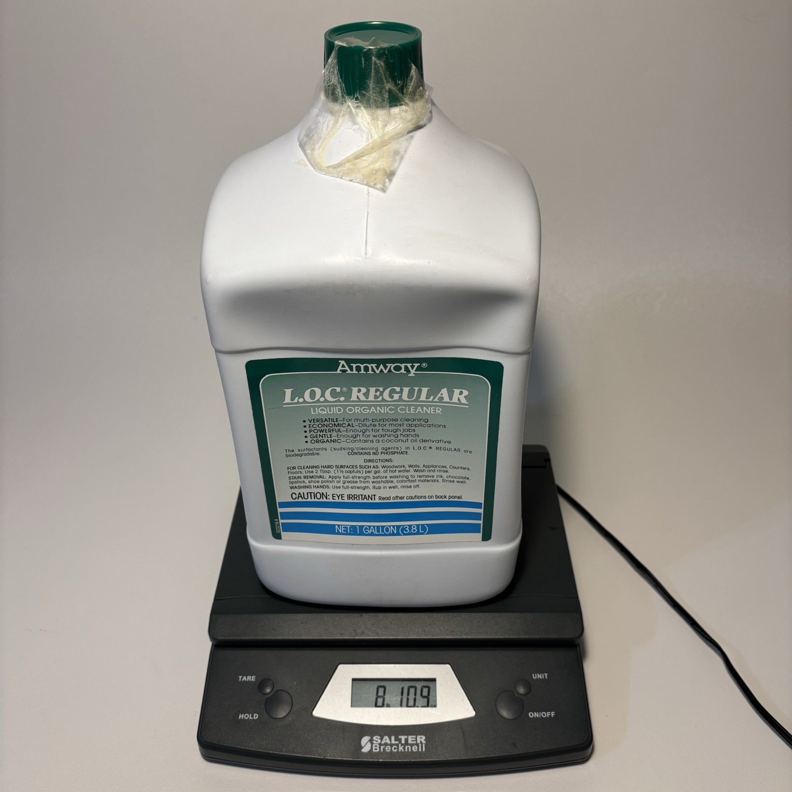 NOS Vintage 1990 Amway L.O.C Regular – 1 Gallon (3.8L) Includes Pump Attachment