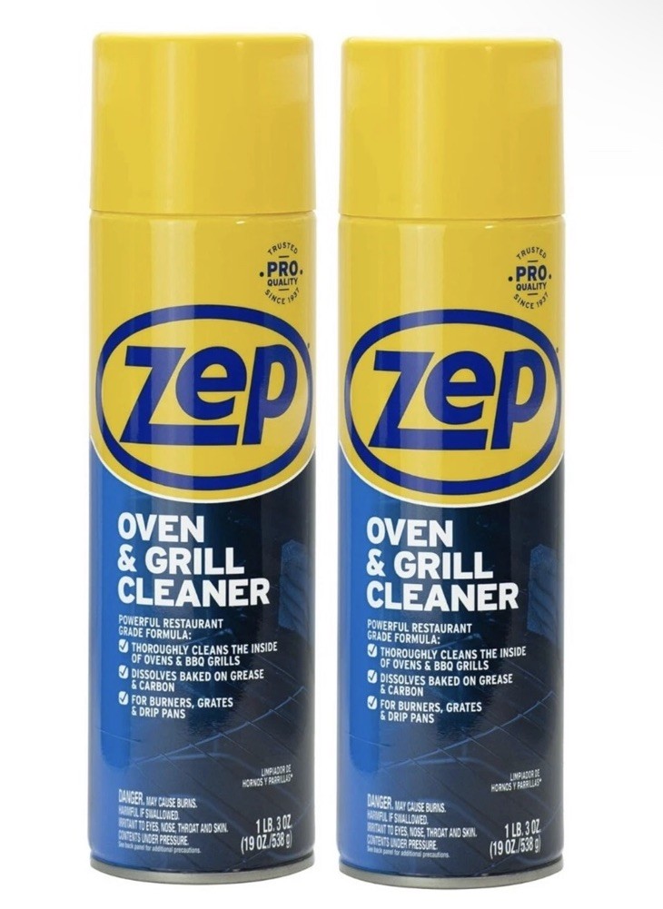 Zep Heavy-Duty Oven and Grill Cleaner ZUOVGR19 (2-Pack) 19 oz Each