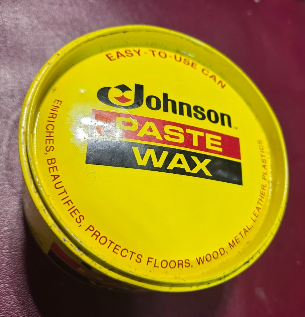 SC Johnson Discontinued Wood Paste Wax 60% Full Can Not Used Much 14 Oz
