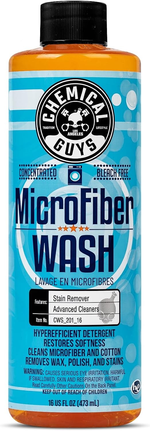 Microfiber Wash & Towel Detergent, Deep Clean, Orange, 16 oz | Concentrated