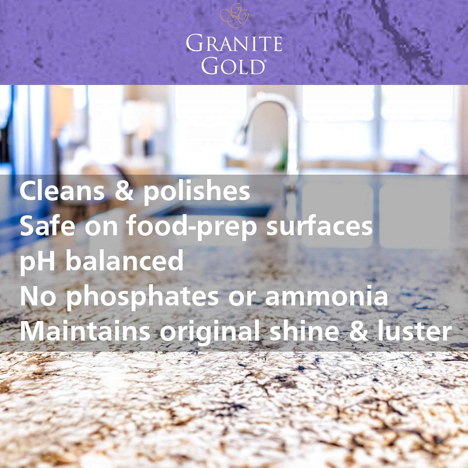 Granite Gold Clean and Shine Spray Cleaning & Polishing of Granite Marble Quartz