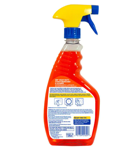 Zep Heavy-Duty Citrus Degreaser and Cleaner – 24 Ounce (Case of 1) ZUCIT24 –