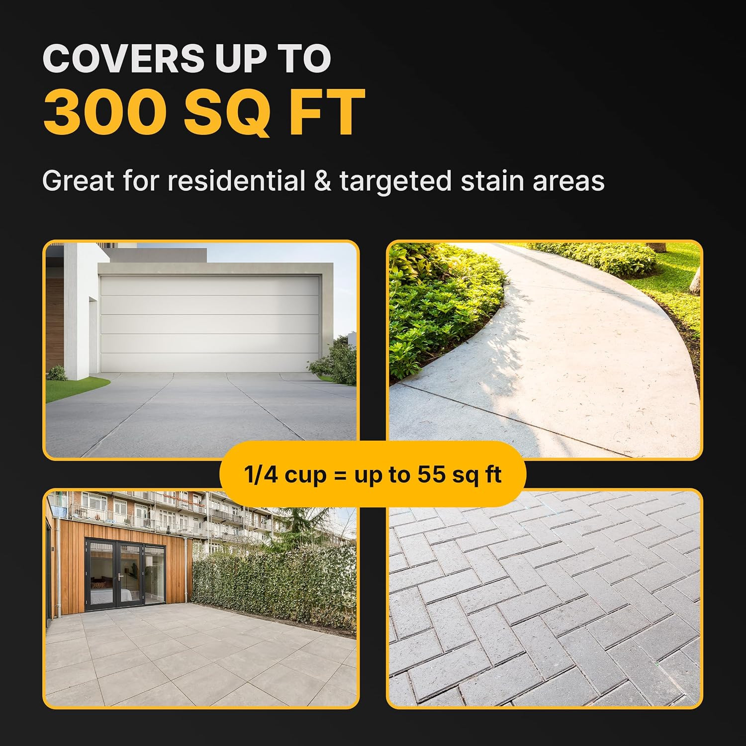 EXIMO Waterless Concrete Cleaner, Oil Stain Remover