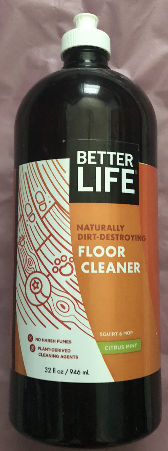 Better Life Floor Cleaner Citrus Mint 32 oz (946 ml) Simply Floored Cruelty