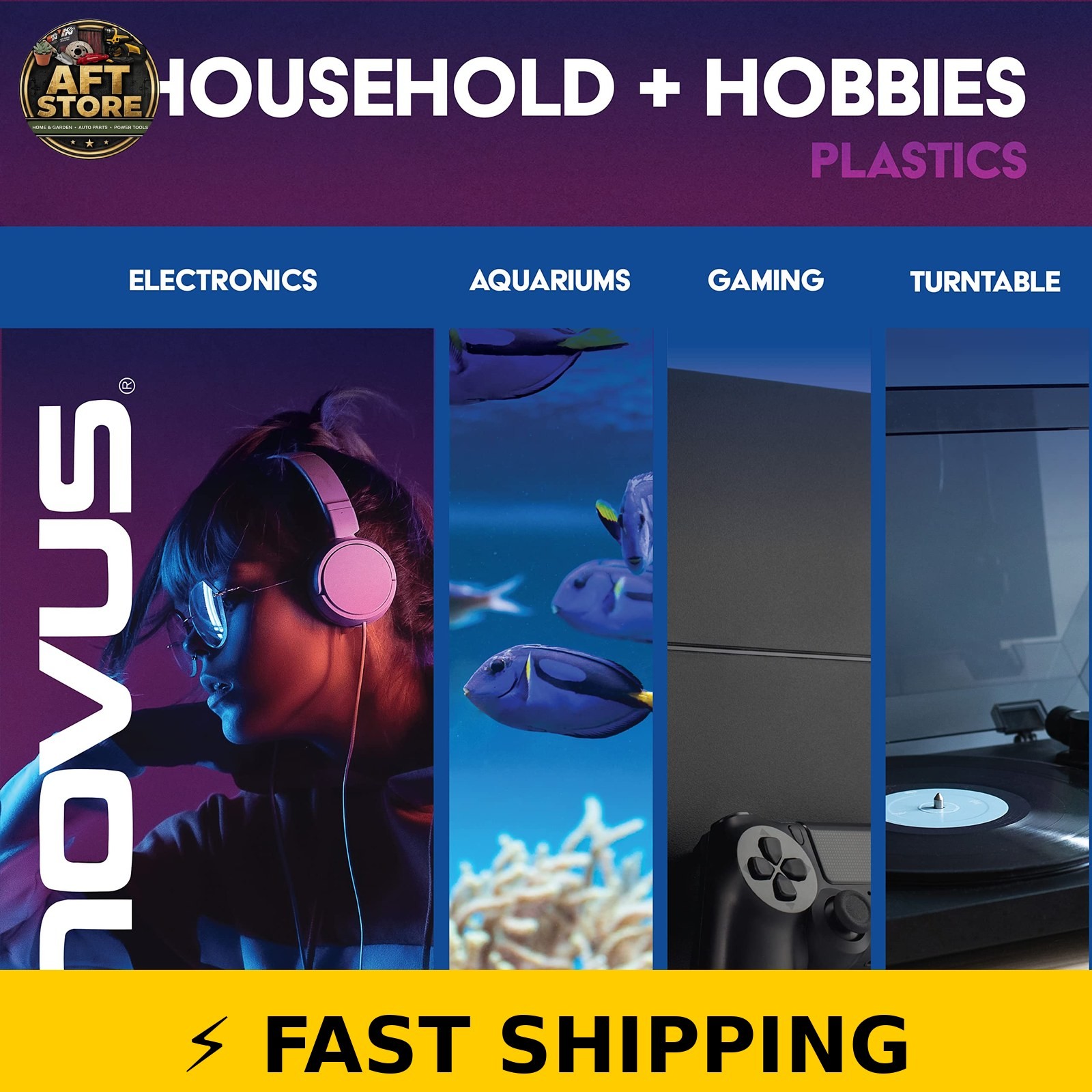 Novus Plastic Clean & Shine Pack – 2 Ounce Bottles