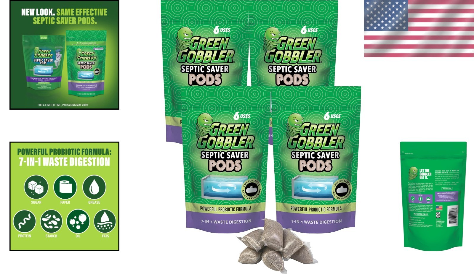 24 Biodegradable Pods – Septic Tank Treatment to Prevent Costly Backups