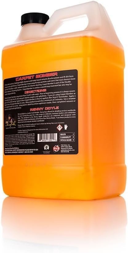 New Carpet Bomber Professional Upholstery Cleaner Citrus-Based Formula 1 Gallon