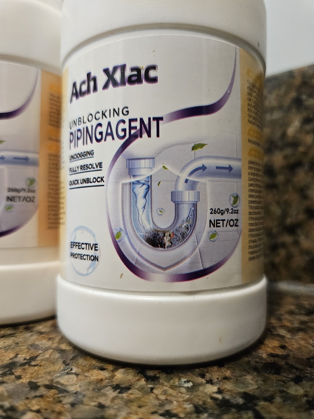 Sink Drain Cleaner, Pipeline Dredging Agent, Unclog Shower Drain, Pipe (2-Pack)