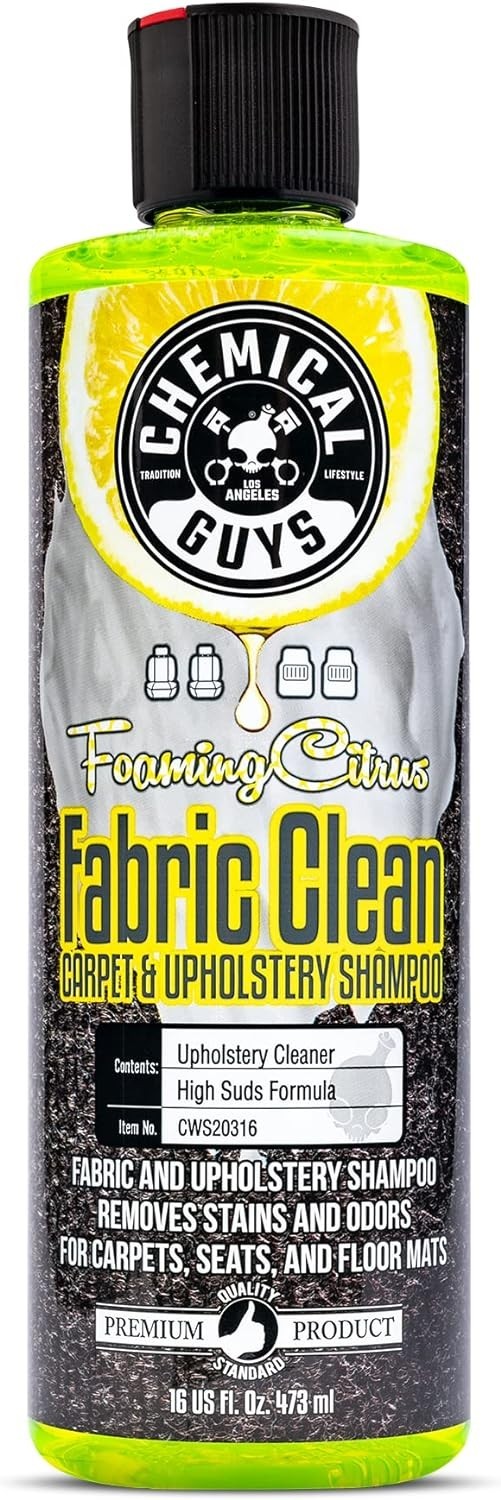 Chemical Guys Foaming Citrus Fabric Clean, Carpet and Upholstery Cleaner – Car C
