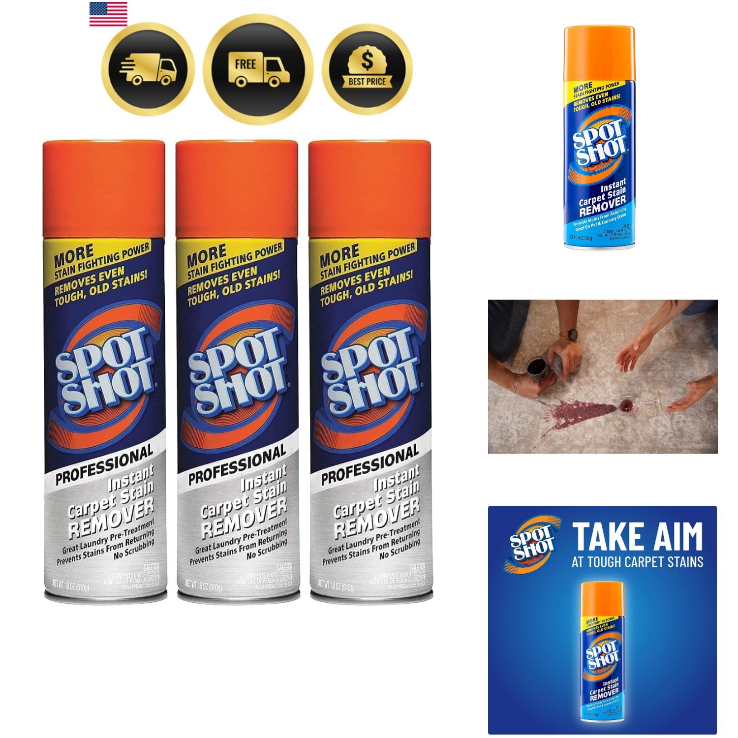 Professional Carpet Stain Remover – 3/18 oz.