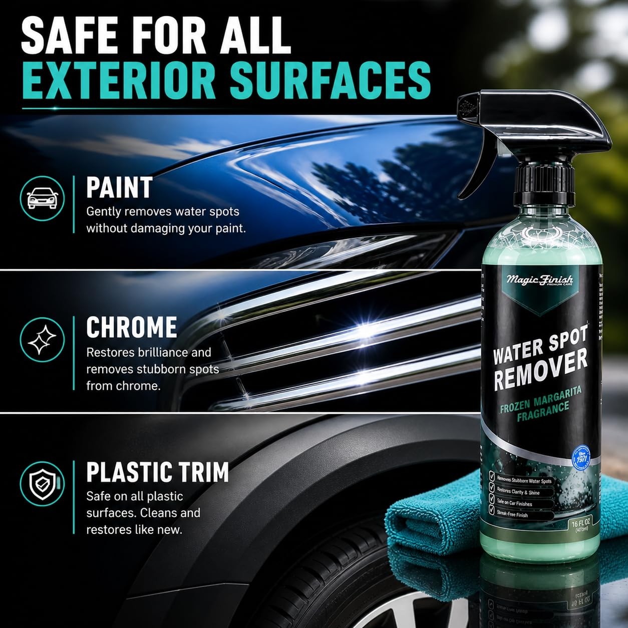 Water Spot Remover for Cars – Professional Hard Water Stain & Mineral Deposit…