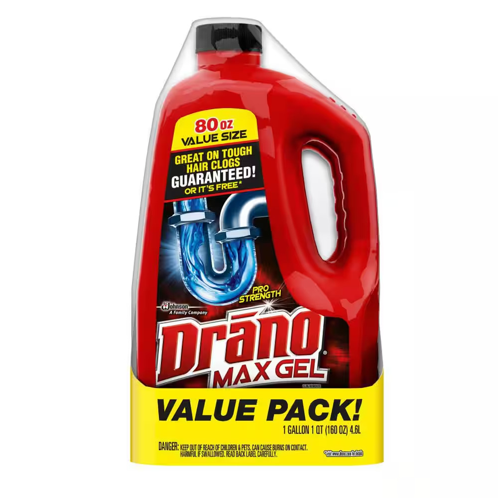 160 Oz. Max Gel Drain Clog Remover and Cleaner (Twin-Pack) (2-Count)