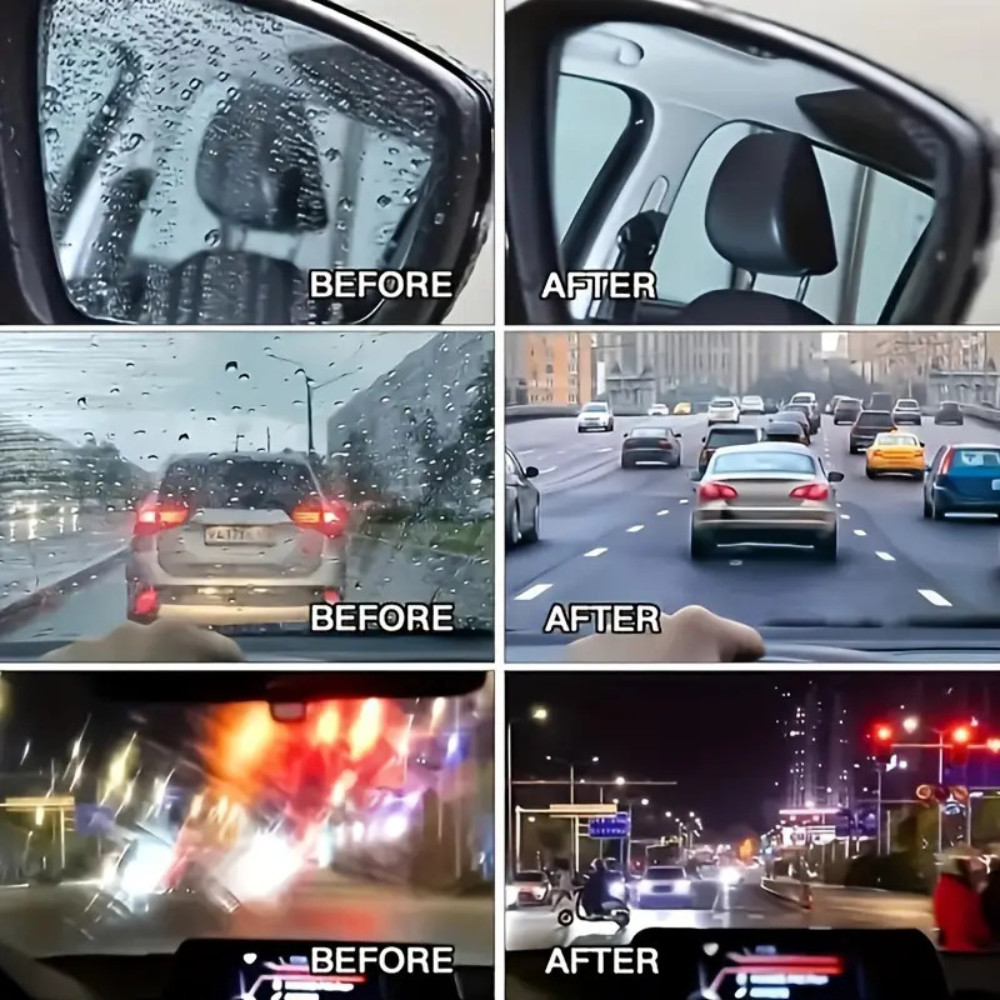 Car Windshield Glass Oil Film Cleaner Removal Spray Paste Water Spot Remover