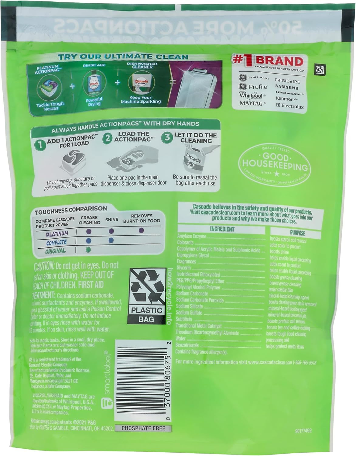 Actionpacs Dishwasher Detergent Fresh Scent, 25 Ct
