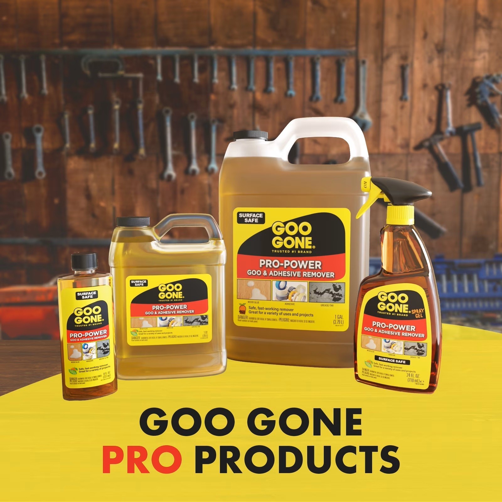 Goo Gone Pro-Power Goo & Adhesive Remover, 8 oz