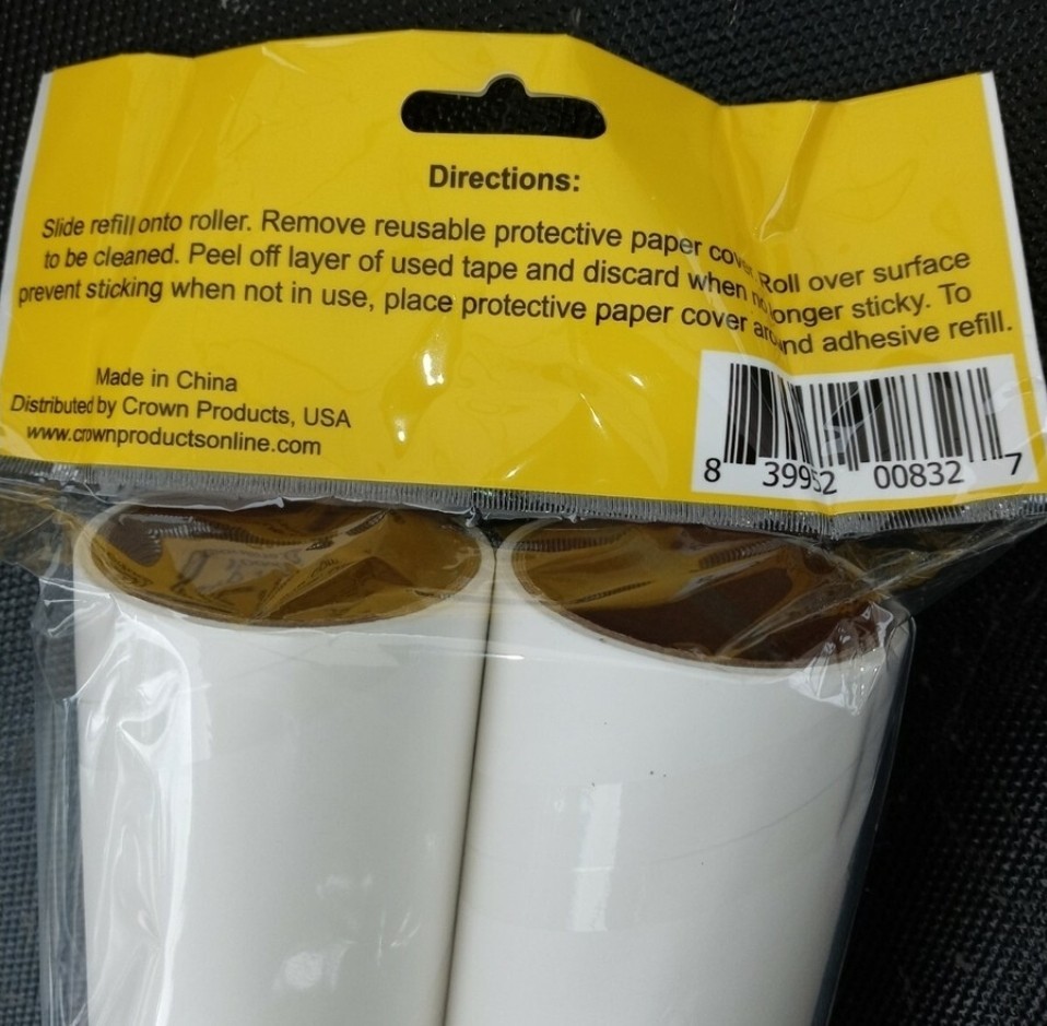 Lint Roll N Go Adhesive Replacement Rollers 10″ 6 packs of 2 New