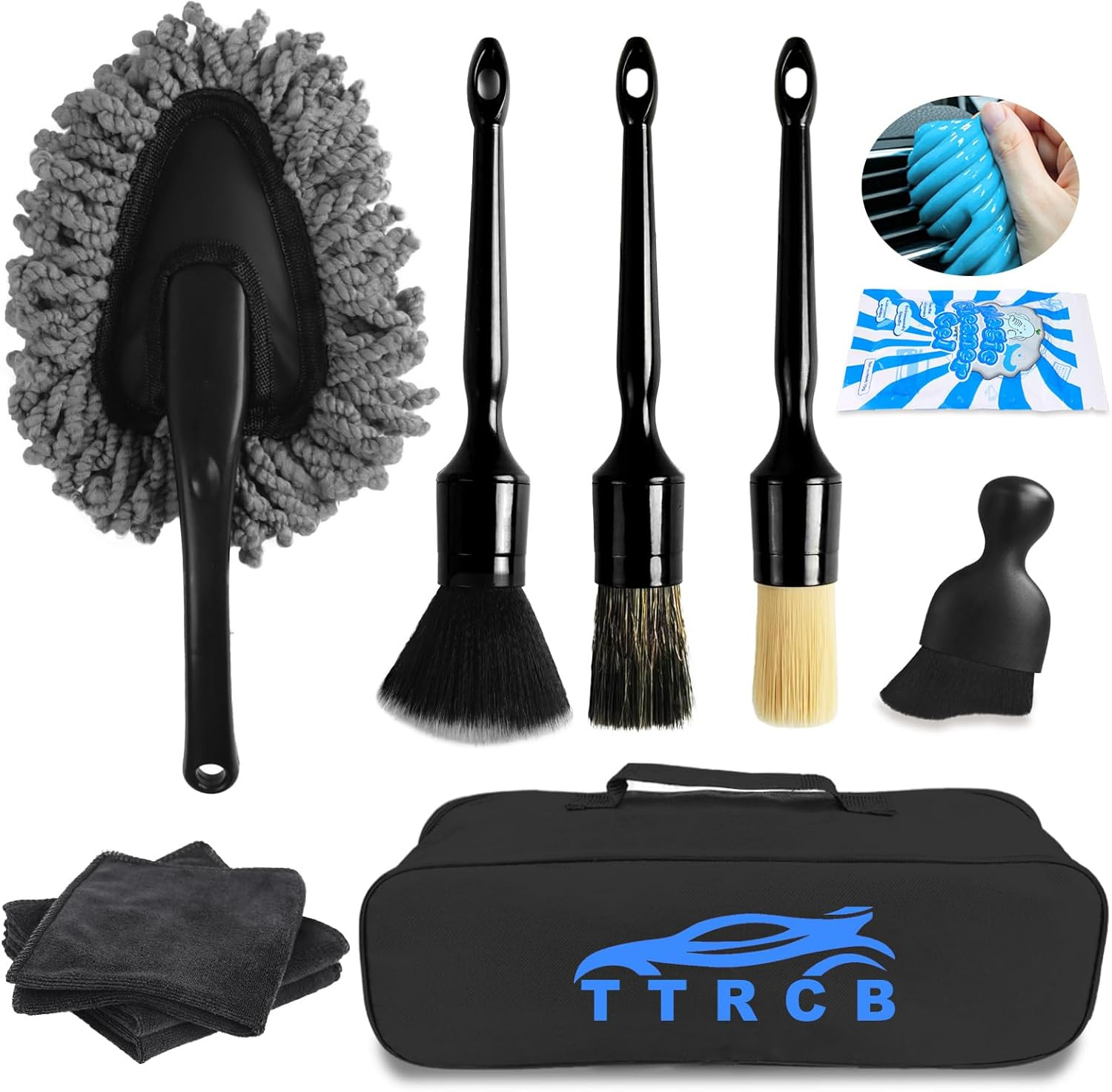 10PCS Car Detailing Cleaning Kit Interior Cleaner, car washing Car Accessories
