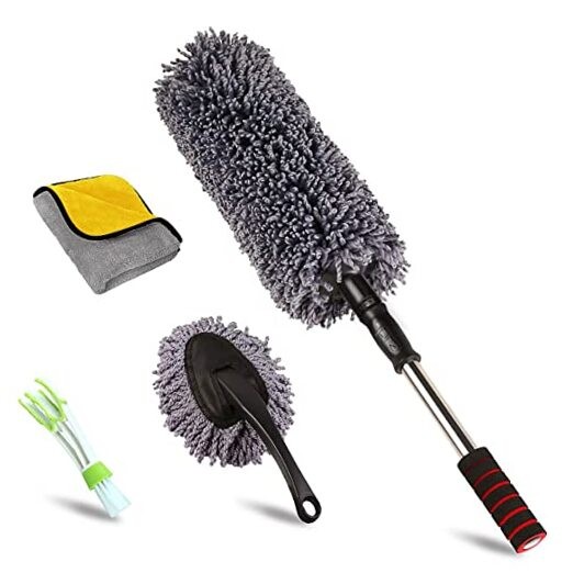 upra Ultimate Car Duster Kit，Best Microfiber Multipurpose Duster,Interior Large