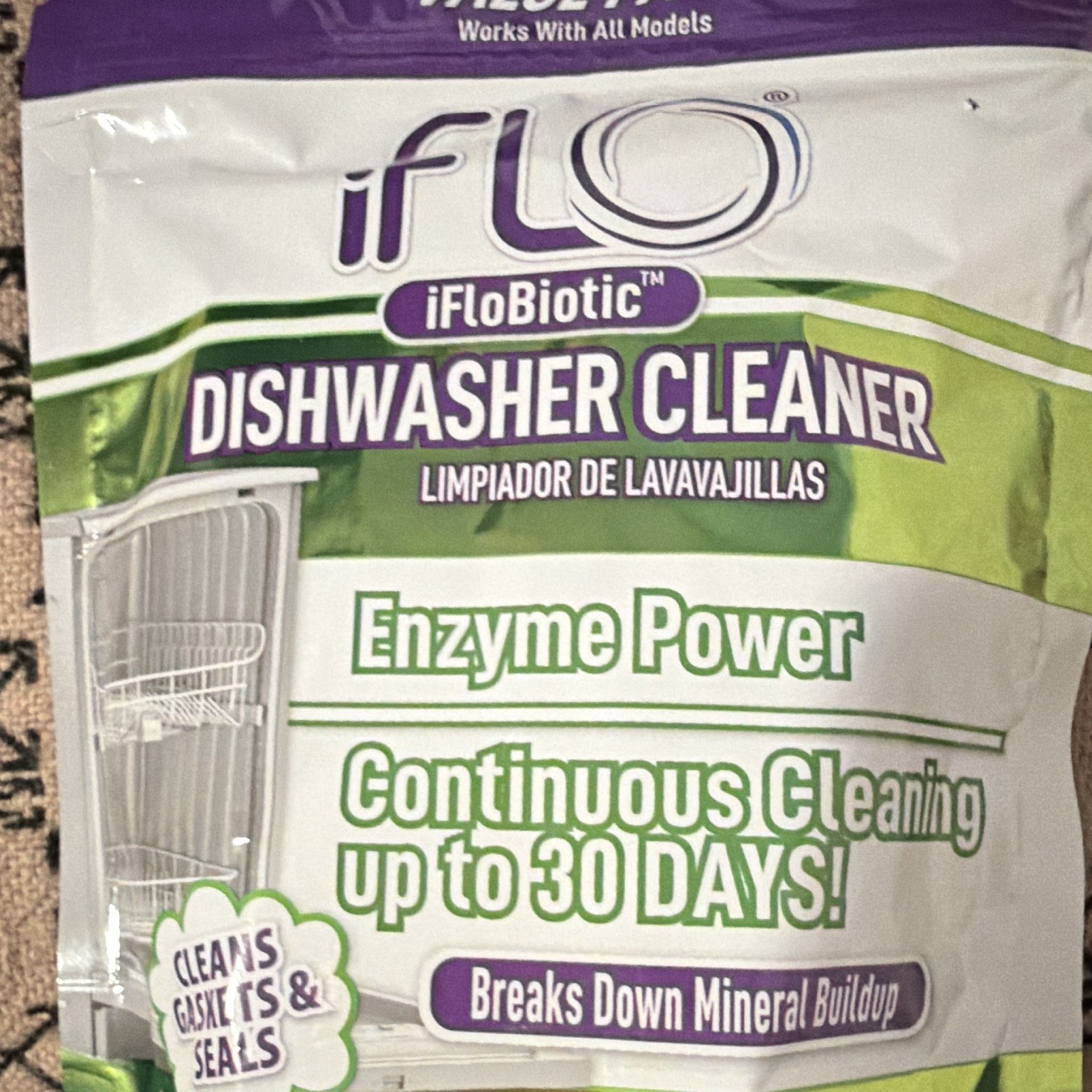 iFLO iFloBiotic Dishwasher Cleaner Tablets 6-Pack Citrus 4.4oz IFLO6DWC