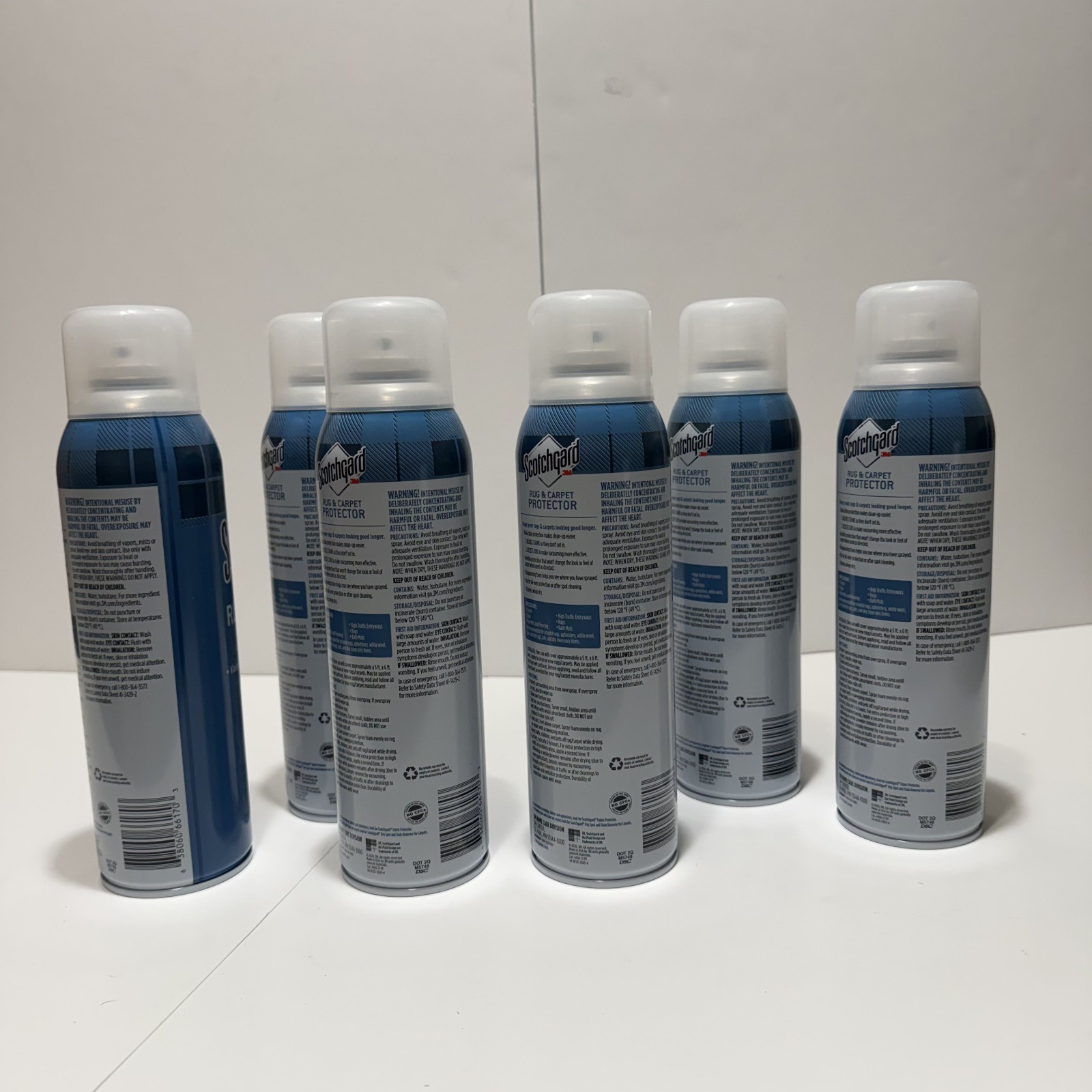 Scotchgard 3M Rug & Carpet Protector Spray 17oz – Pack of 6 – Stain Blocking NEW
