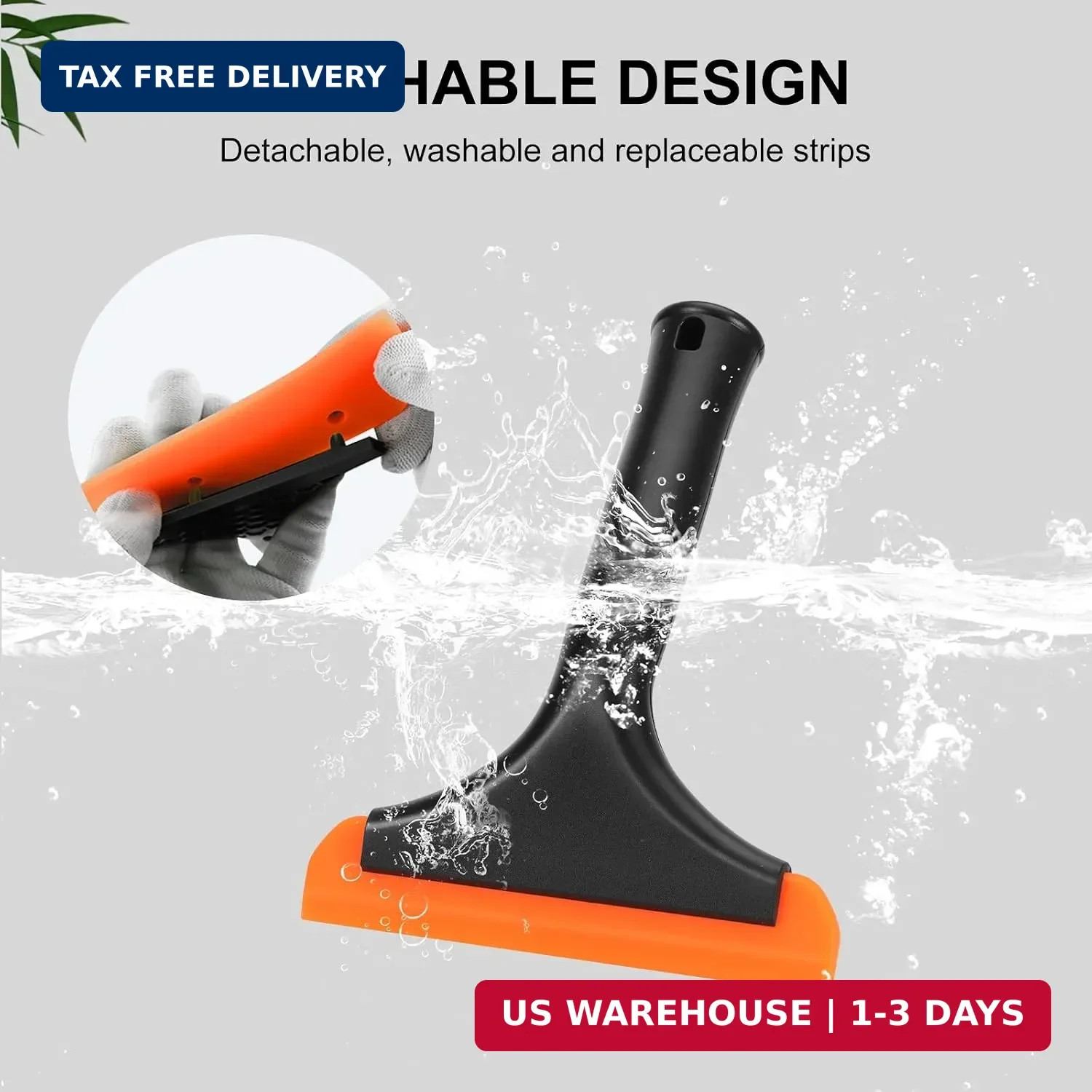 SetSail Shower Squeegee for Glass Doors, Small Squeegee for Shower Glass Door Mi