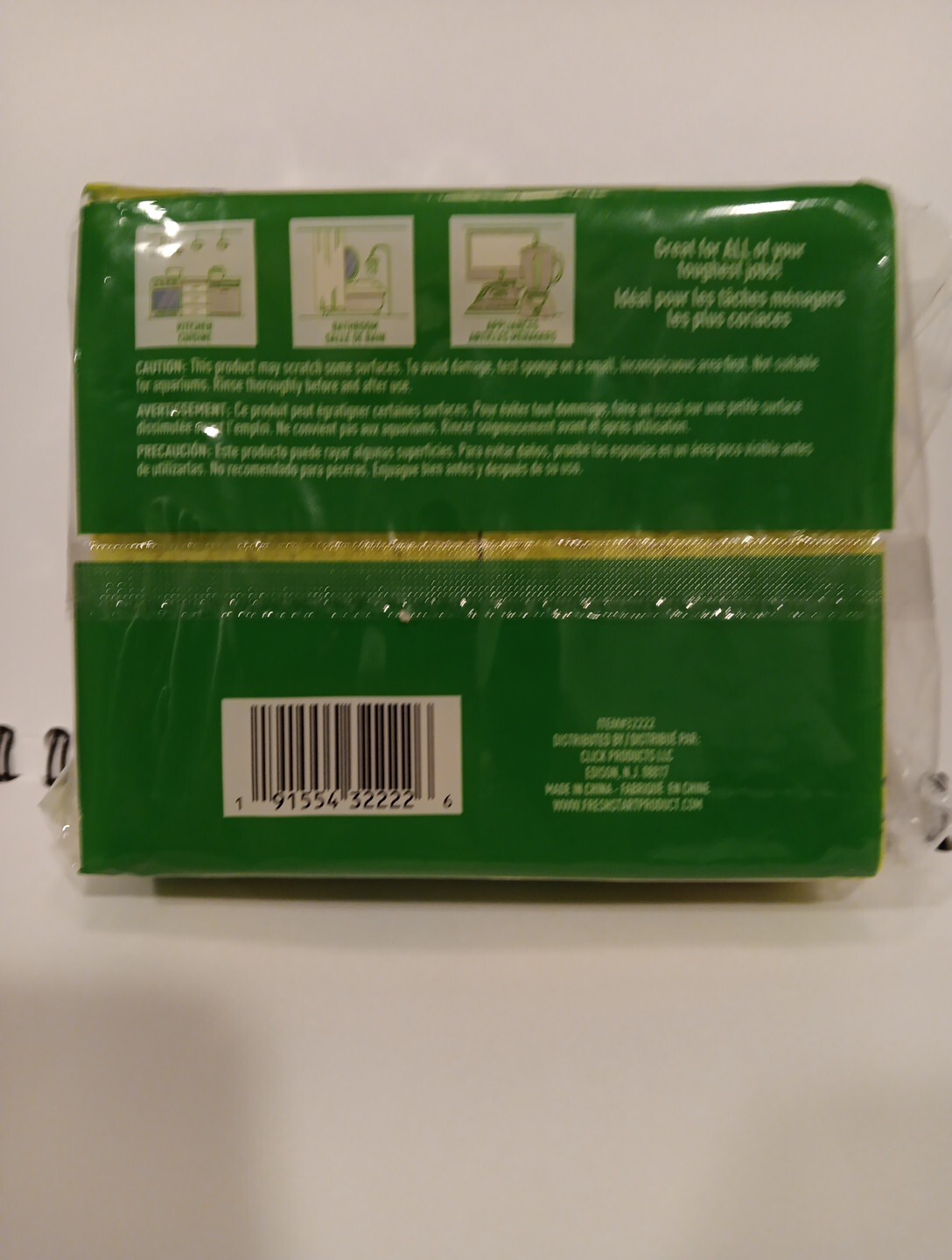 Sponges, Heavy duty cellulose sponges value 4 Pack, Great for all Tough Cleaning