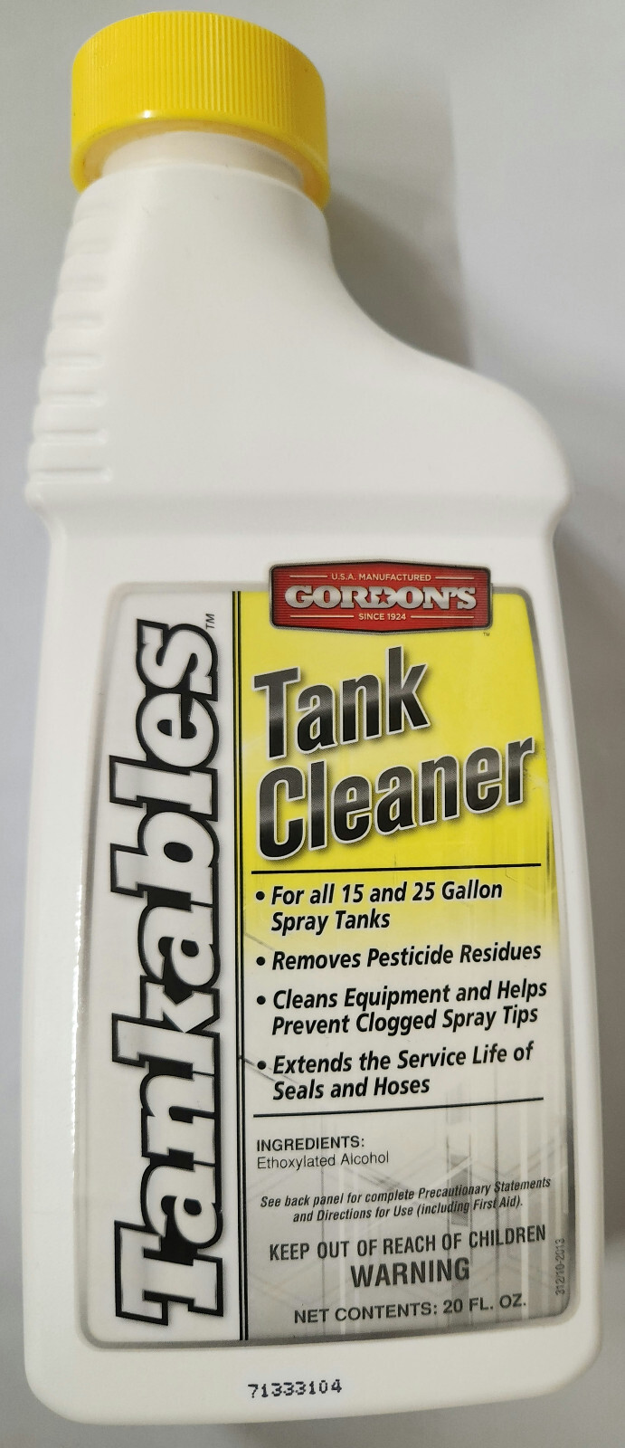 Gordon’s Tank Cleaner 20 oz Tankables Spray Tanks Brand NEW Sprayers