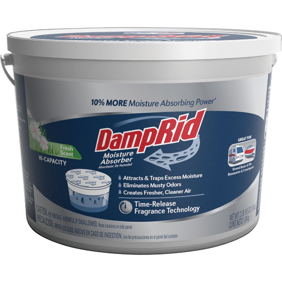DampRid 2 Lb. 15.5 Oz Hi-Capacity Fresh Scent Moisture Absorber with DampRid