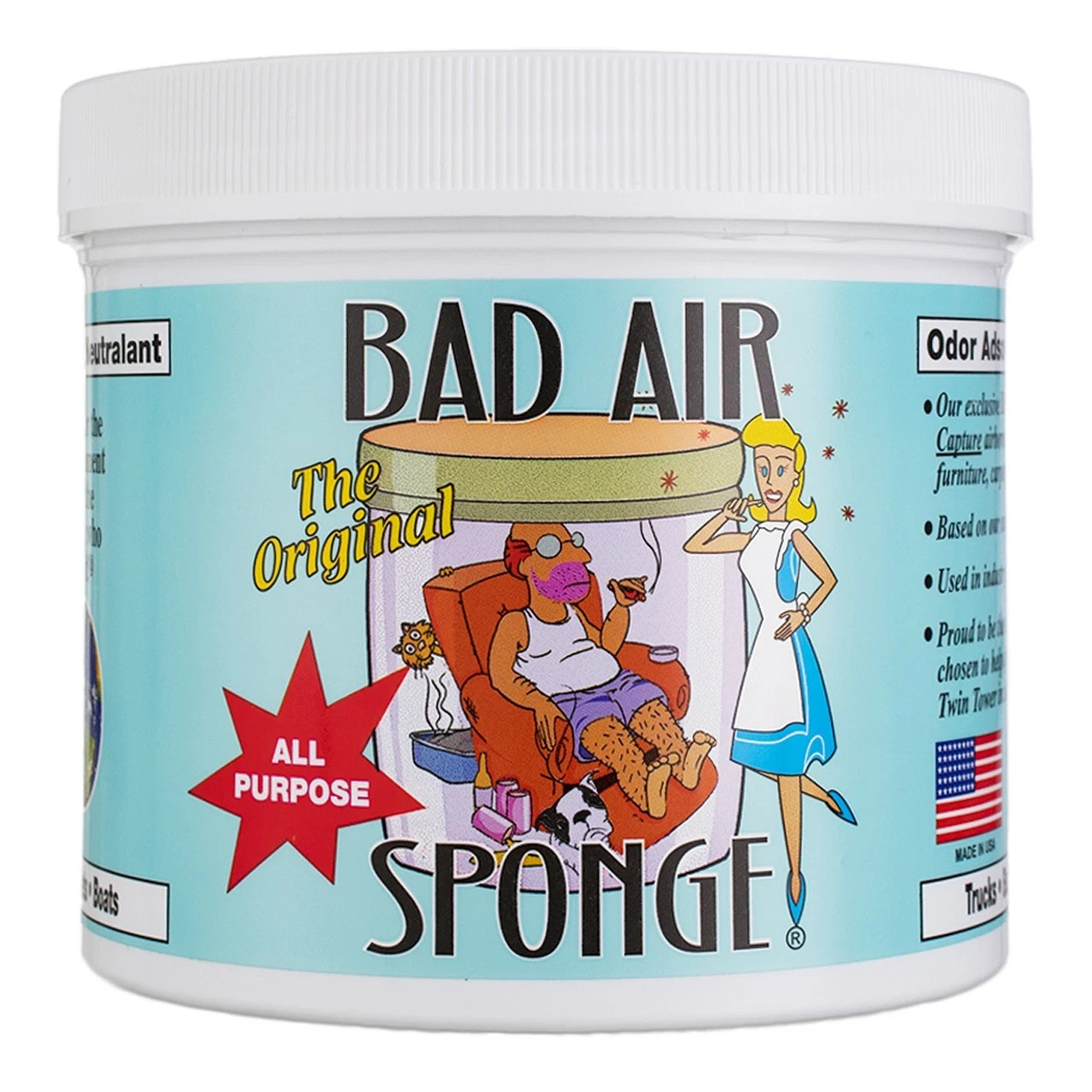 The Original BAD AIR SPONGE – 30oz – All-Purpose Odor Absorbent