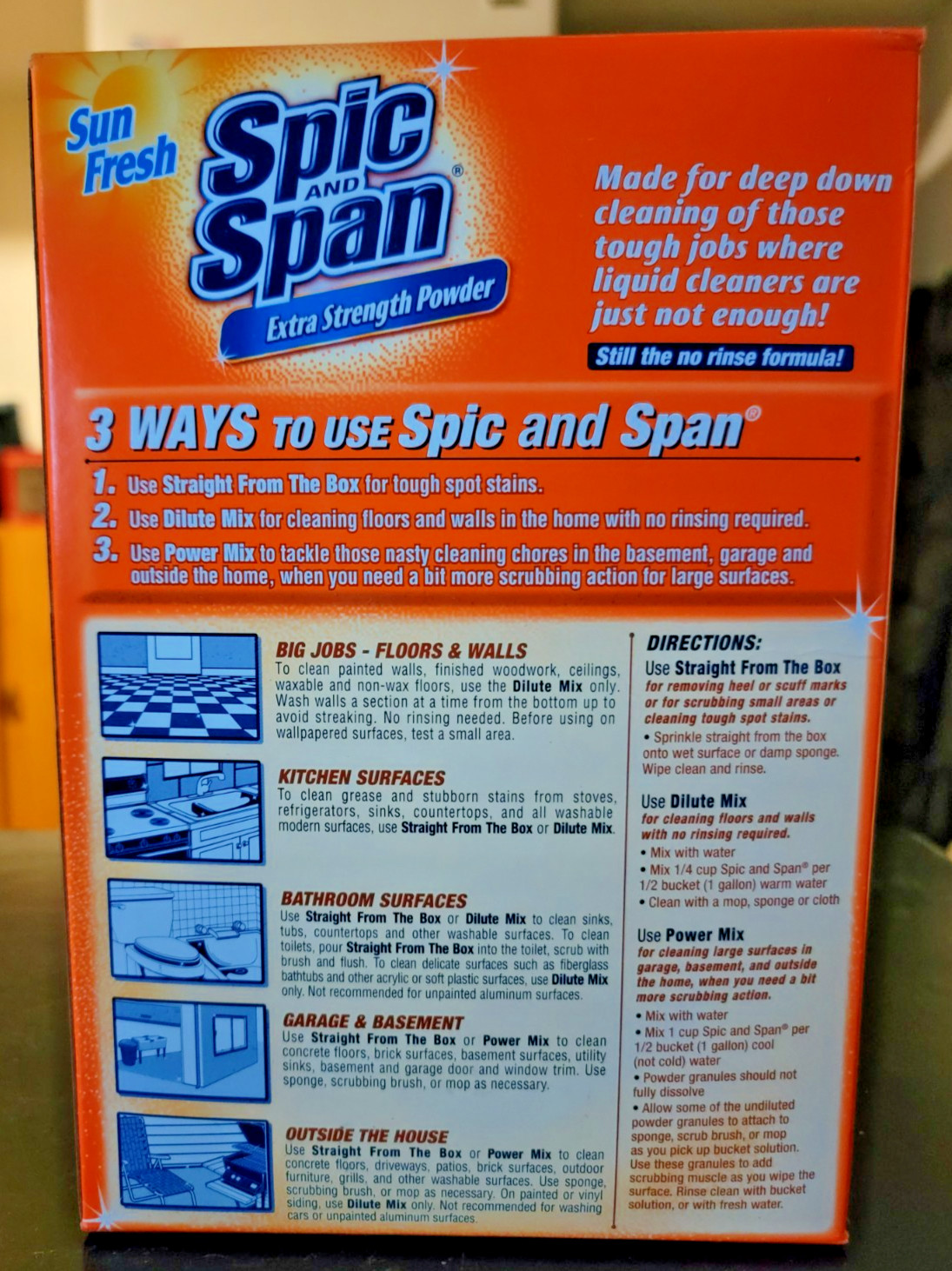 Spic and Span Extra Strength Powder Sun Fresh 27 oz (1 lb 11 oz) Discontinued