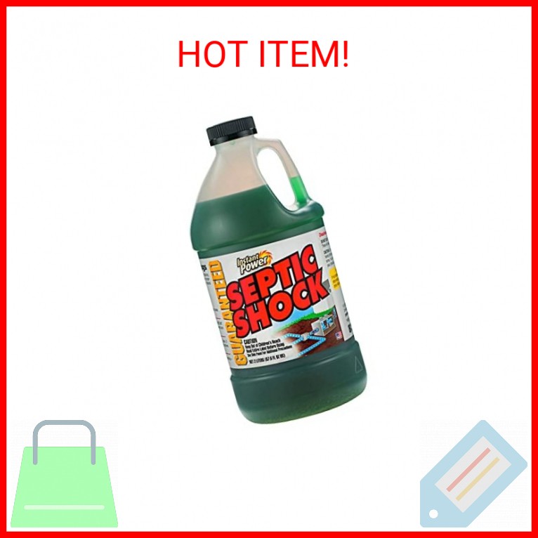 Instant Power Septic Shock – Septic Tank Treatment, Drain Cleaner Liquid Clog Re