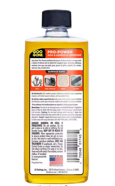 Goo Gone 8 oz. Pro Power Adhesive Remover