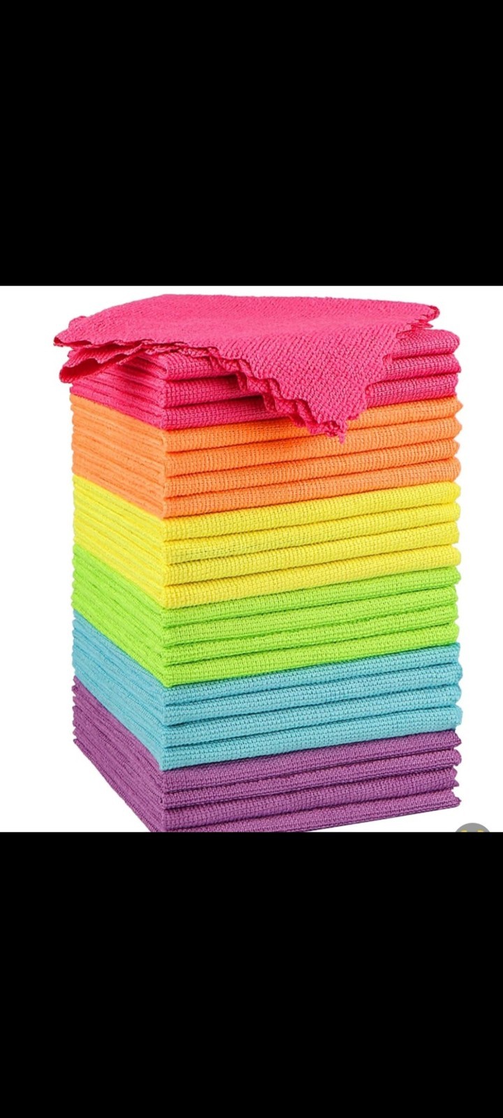 24 Pieces Microfiber Cleaning Clothes Fro Homes,can Be Use As Wash Clothes