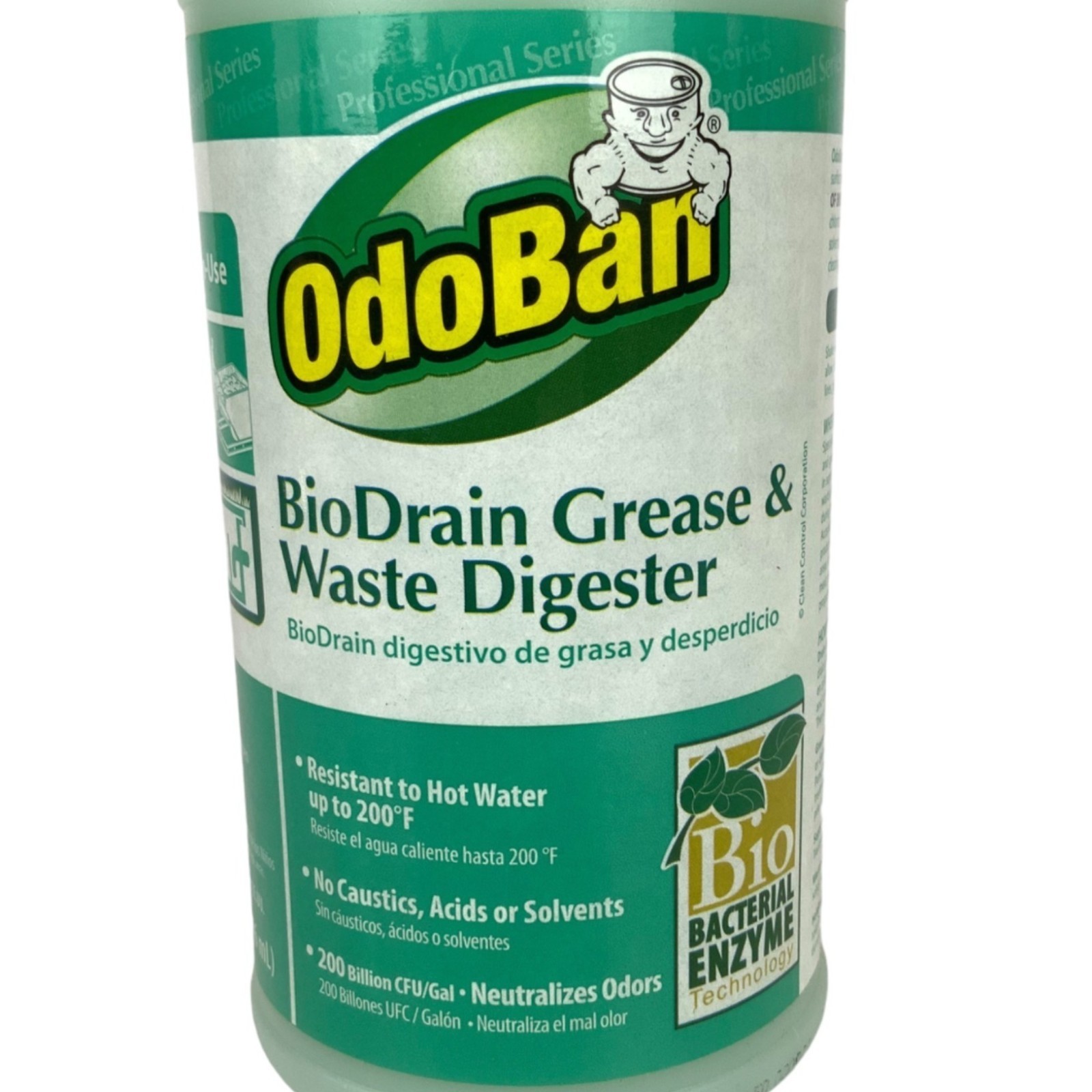 OdoBan BioDrain Grease and Waste Digester Professional Series 1 Quart Bottle