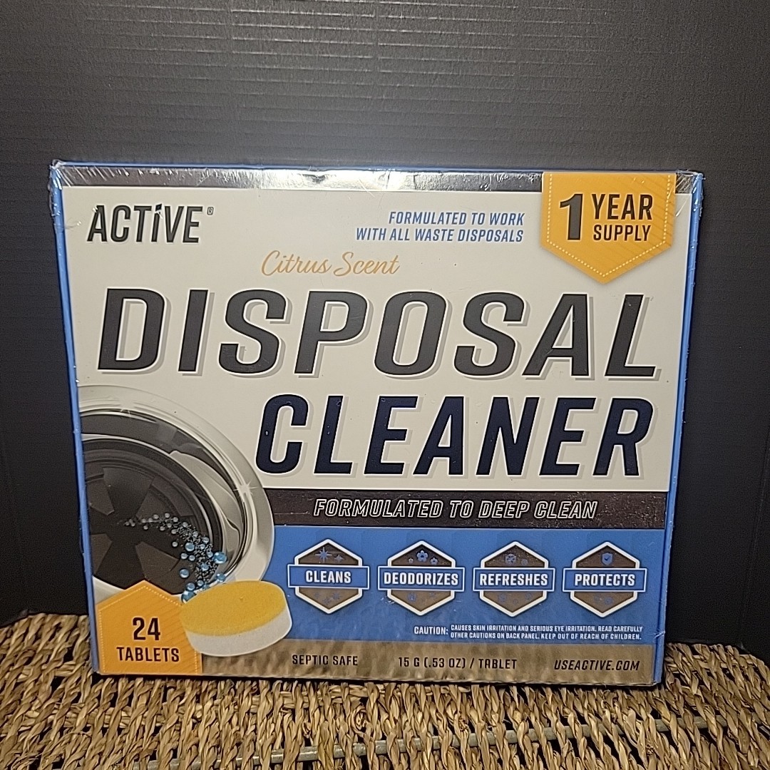 Active Garbage Disposal Cleaner 24 Tablets Septic Deep Clean NEW