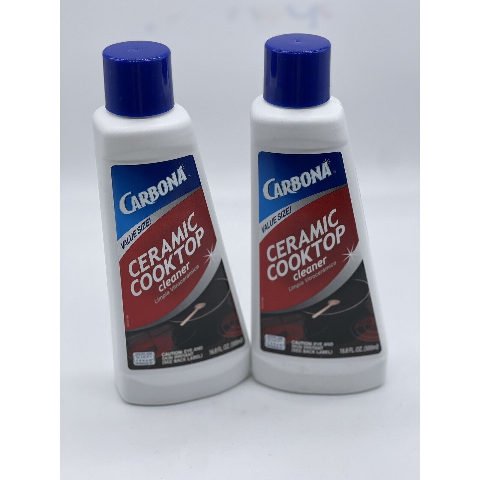 Brand New 2-Pack Value Size Carbona Ceramic Cooktop Cleaner Shiner 16.8 fl oz