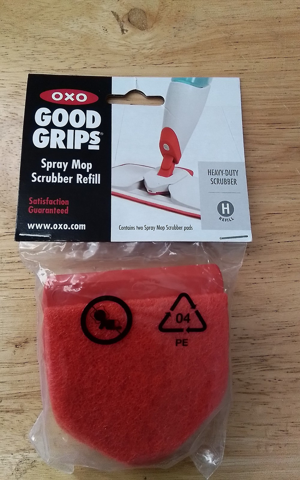 OXO Good Grips Spray Mop Scrubber Refill 2-Pack