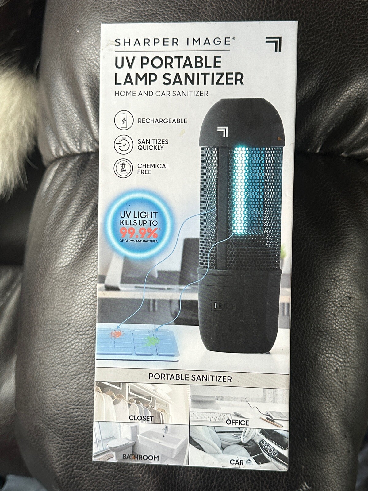 Sharper Image Portable Lamp Sanitizer – Rechargeable