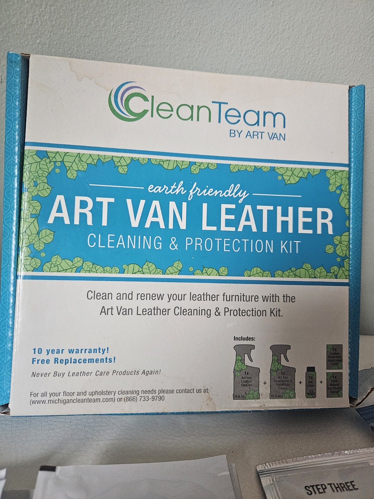 Art van leather cleaning & protection plus fresh stain wipes