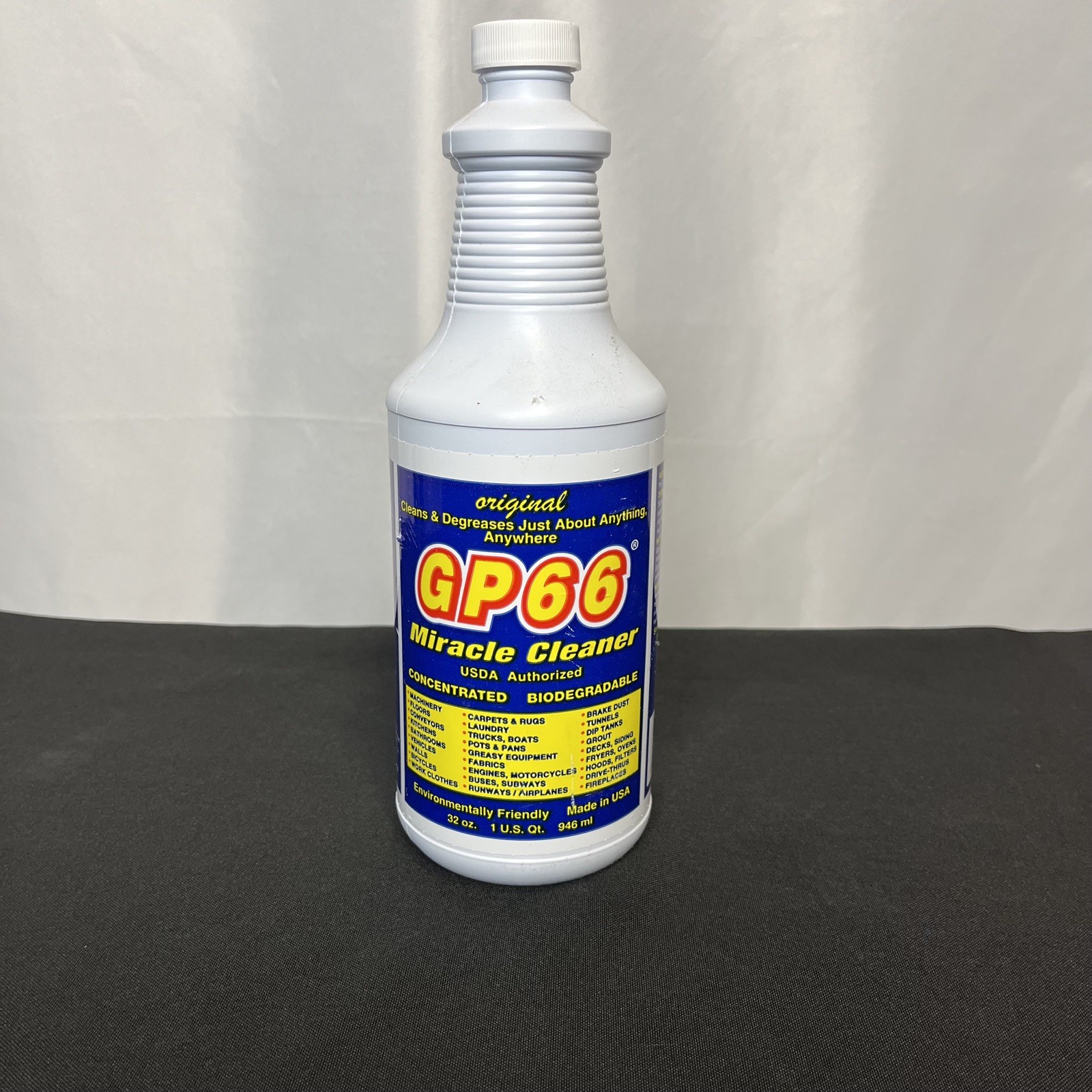 GP66 Miracle Cleaner 32 oz Concentrated, Biodegradable – NEW Sealed Bottle