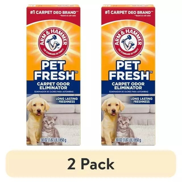 Arm & Hammer Pet Fresh Powder Form Carpet and Room Odor Eliminator 30 oz 2 pack