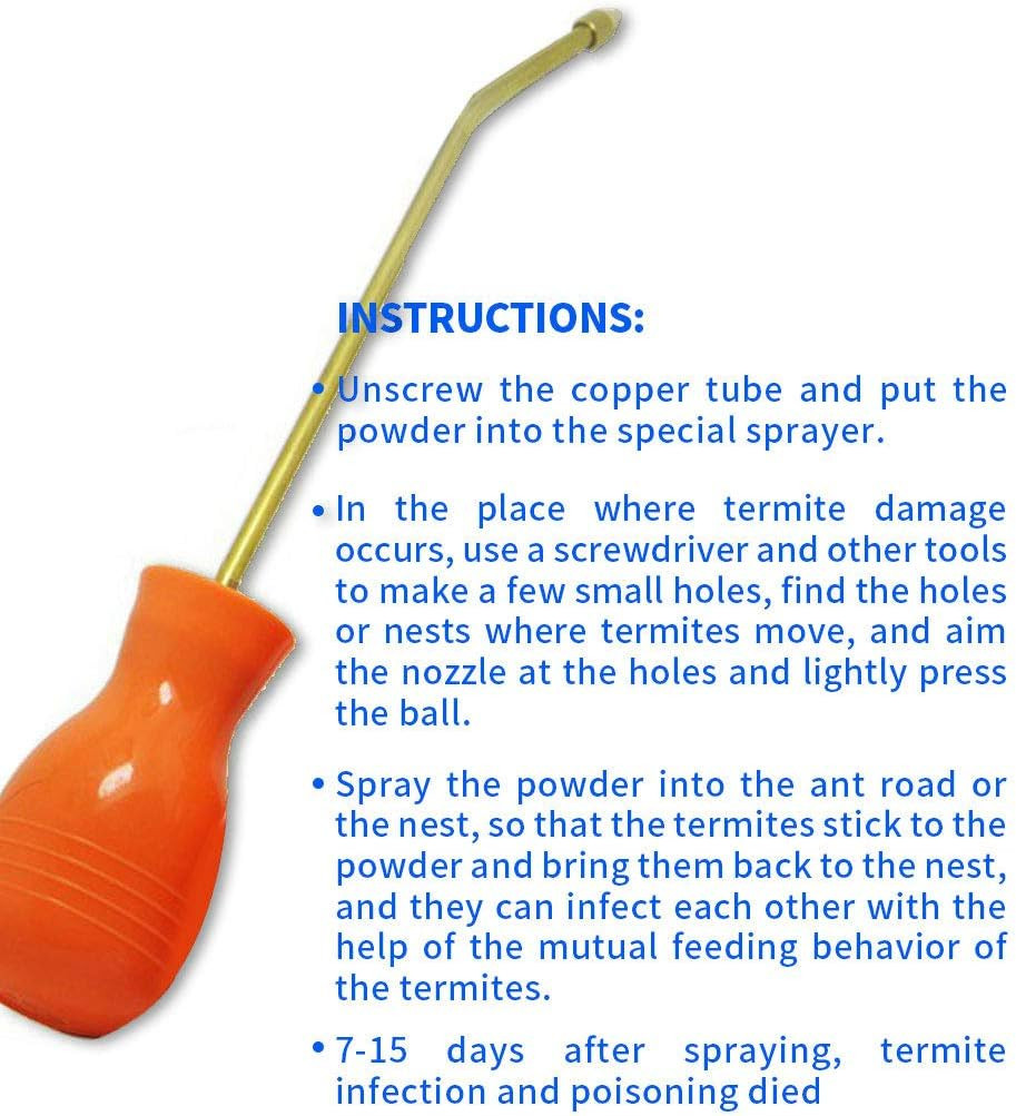 Bulb Duster Powder Duster Sprayer Garden Powder Applicator Dispenser with Lon…