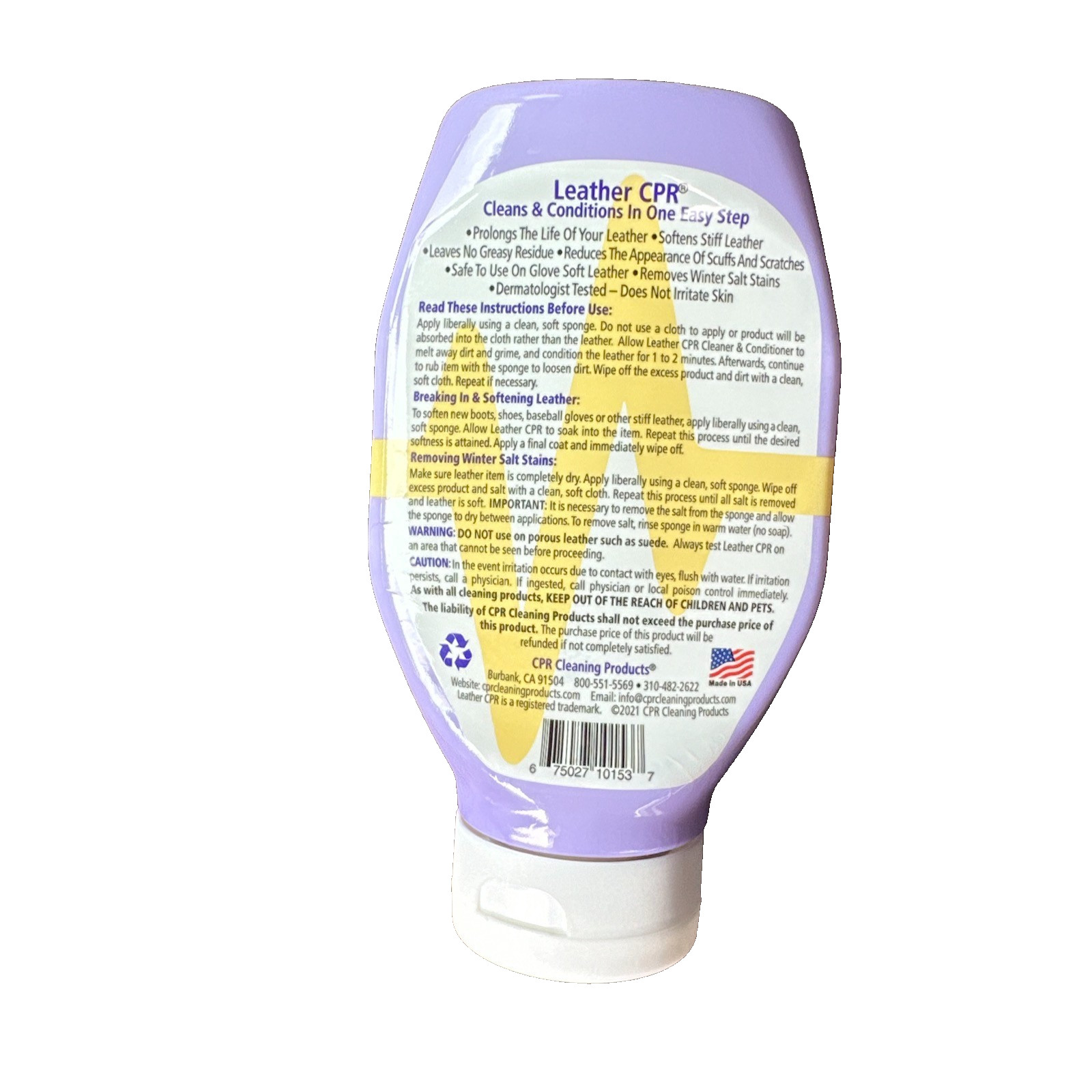 CPR Leather Cleaner & Conditioner AS SEEN ON TV 18oz SEALED