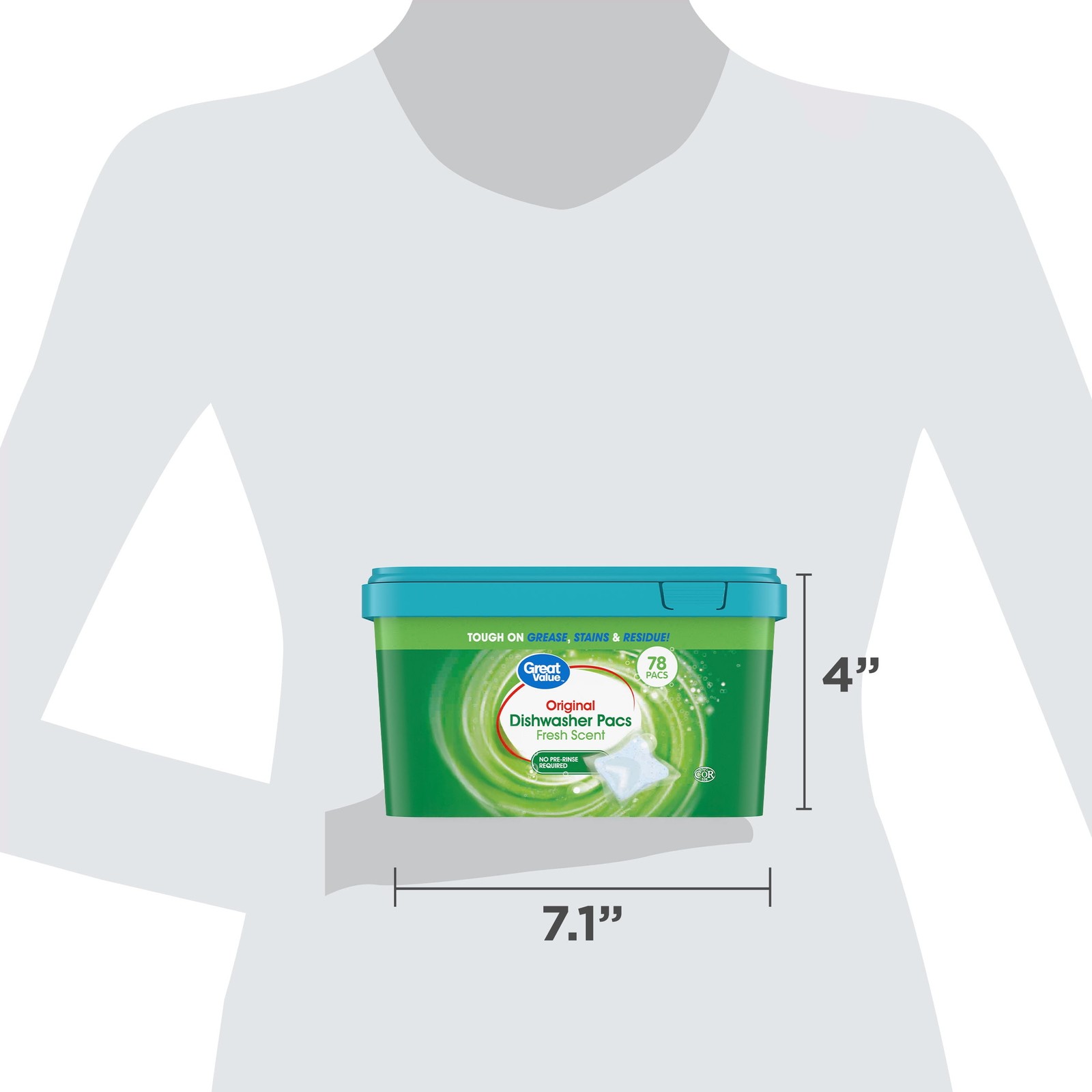 Automatic Dishwasher Pacs, Fresh Scent, 78 Count