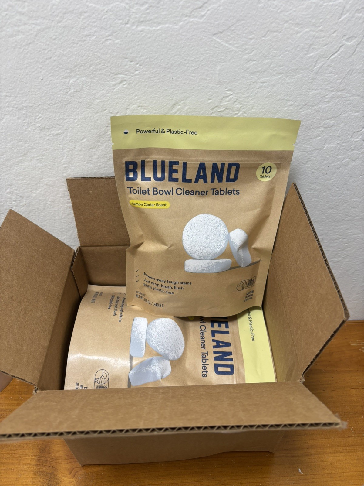 Blueland Toilet Bowl Cleaner Lemon Cedar Pack of 6 Sealed 10 Tablets Each